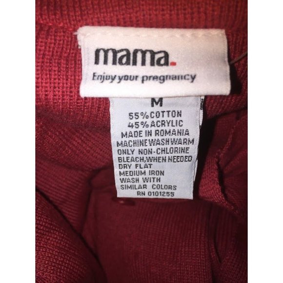 Mama Maternity Sweater - Red Long sweater jacket - Size M - Comfortable - Picture 4 of 7